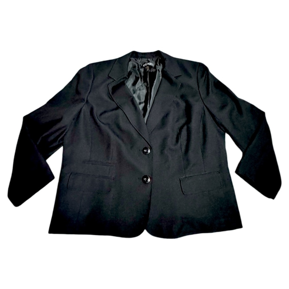 Plus size black blazer